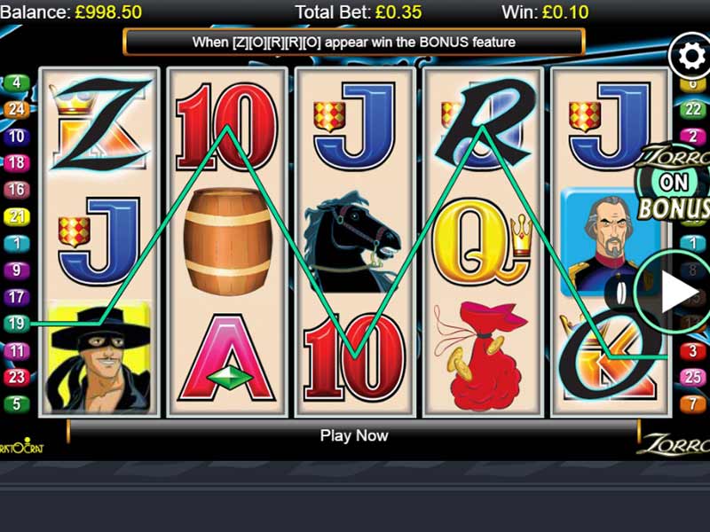 Zorro slots free